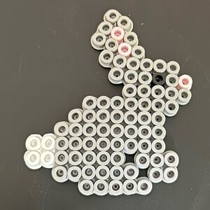 Bunny Perler bead magnet